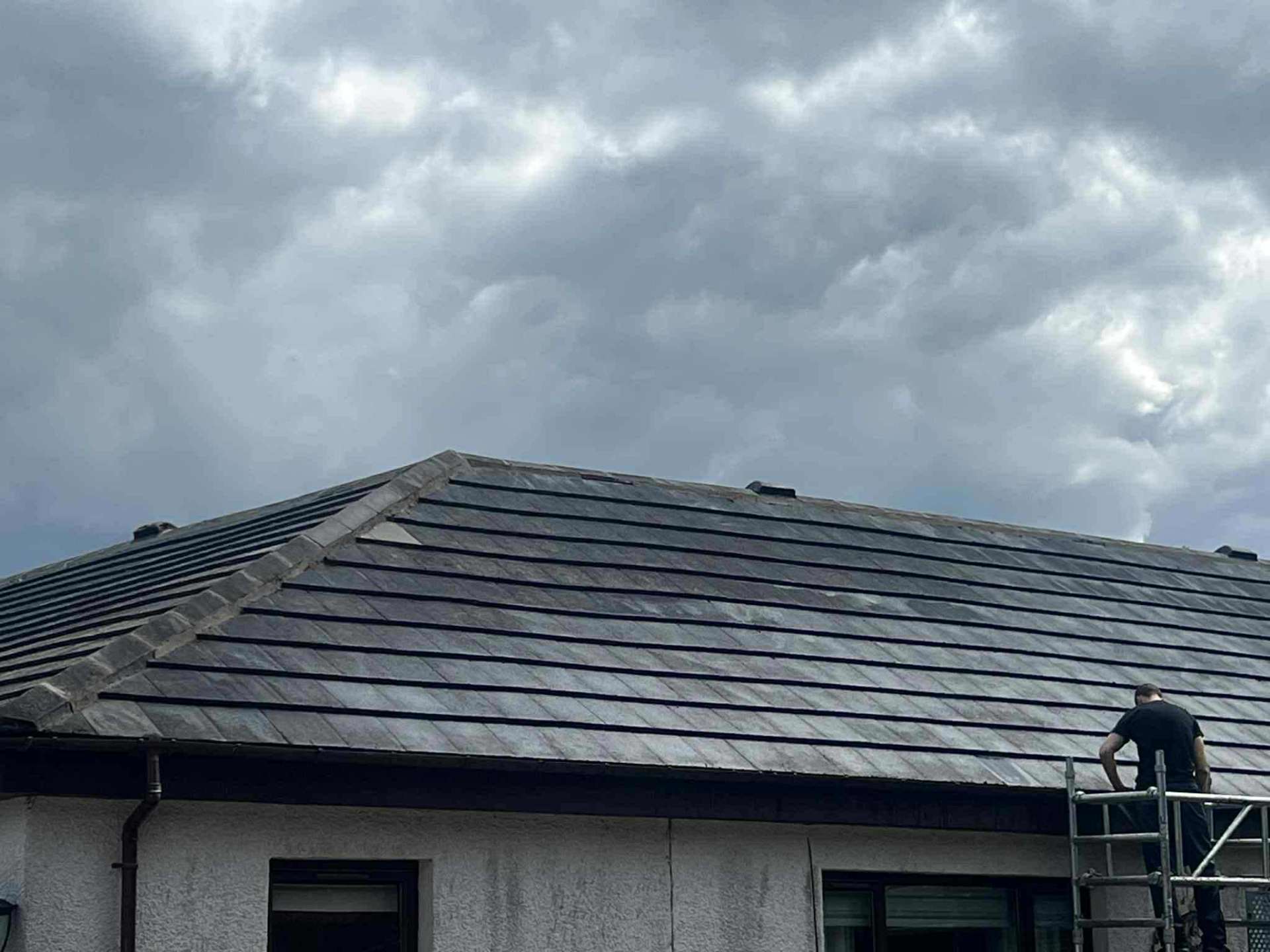 Moss-covered roof — Inverurie – after
